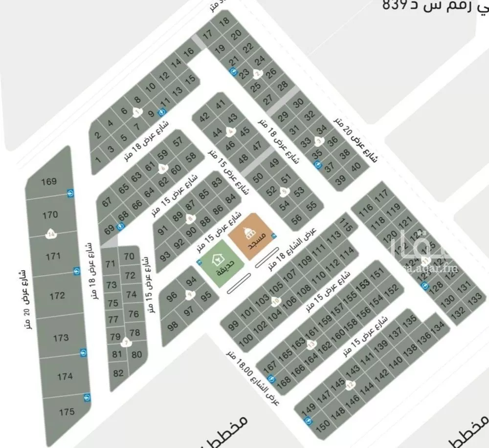 أرض 500 م² في الشعلة