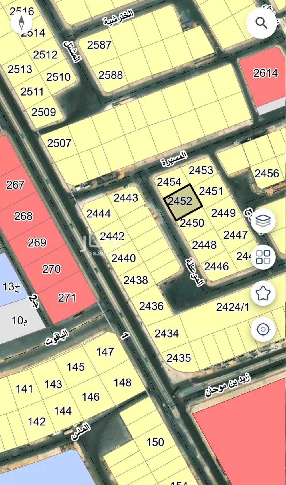 أرض 749 م² في السيف