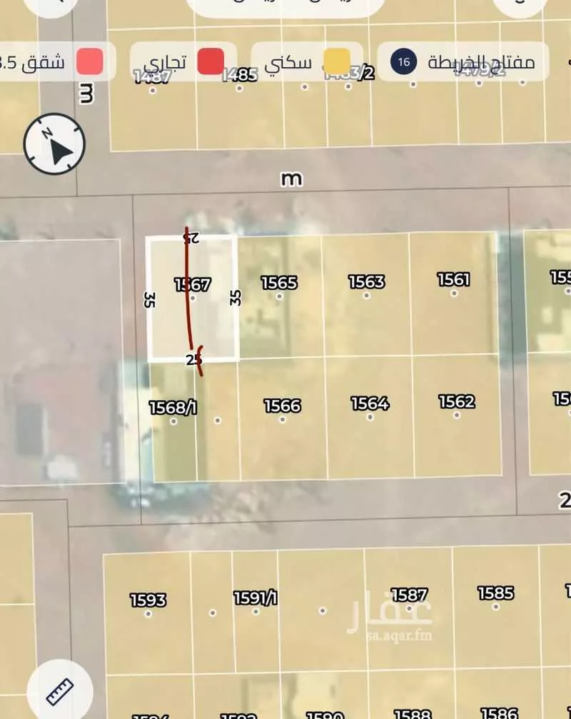 أرض 437 م² في بنبان