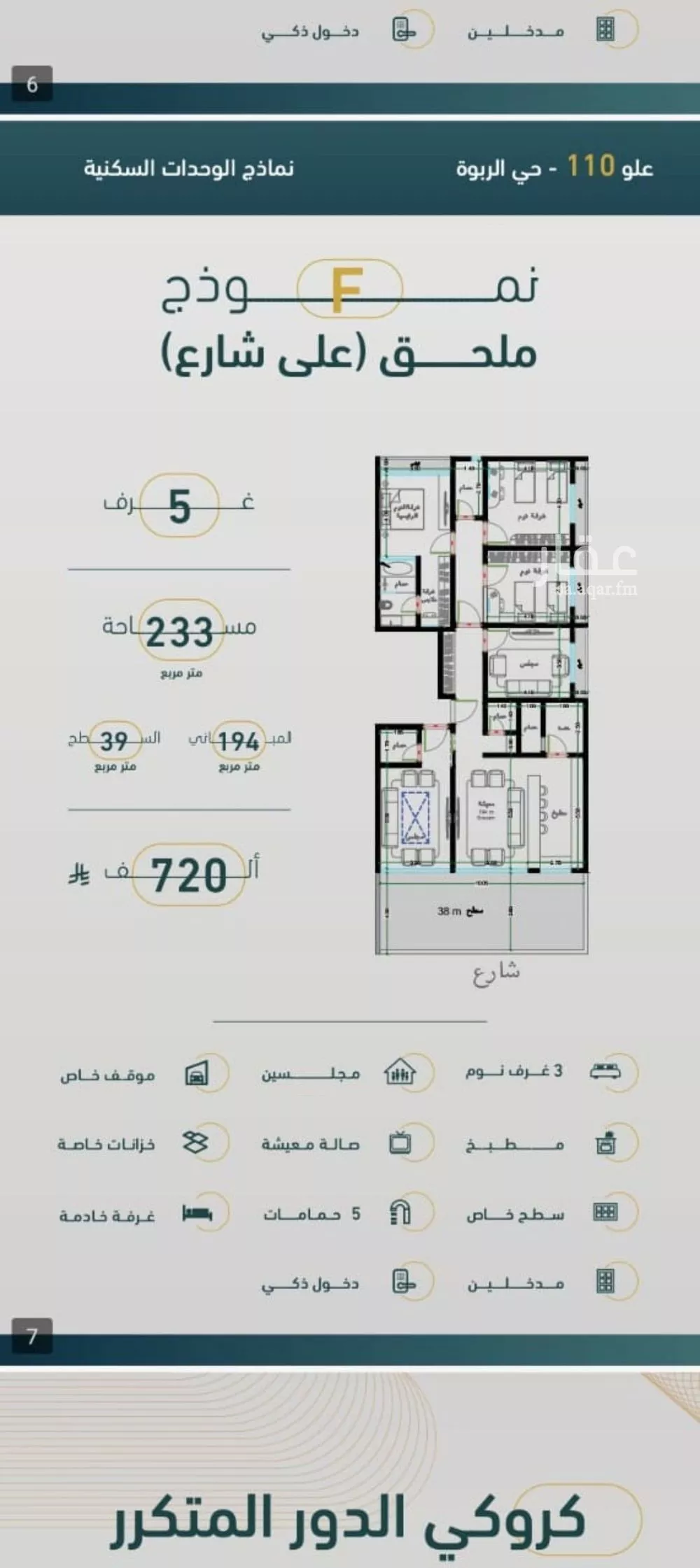 5 bedroom apartment in Al Rabwa 5