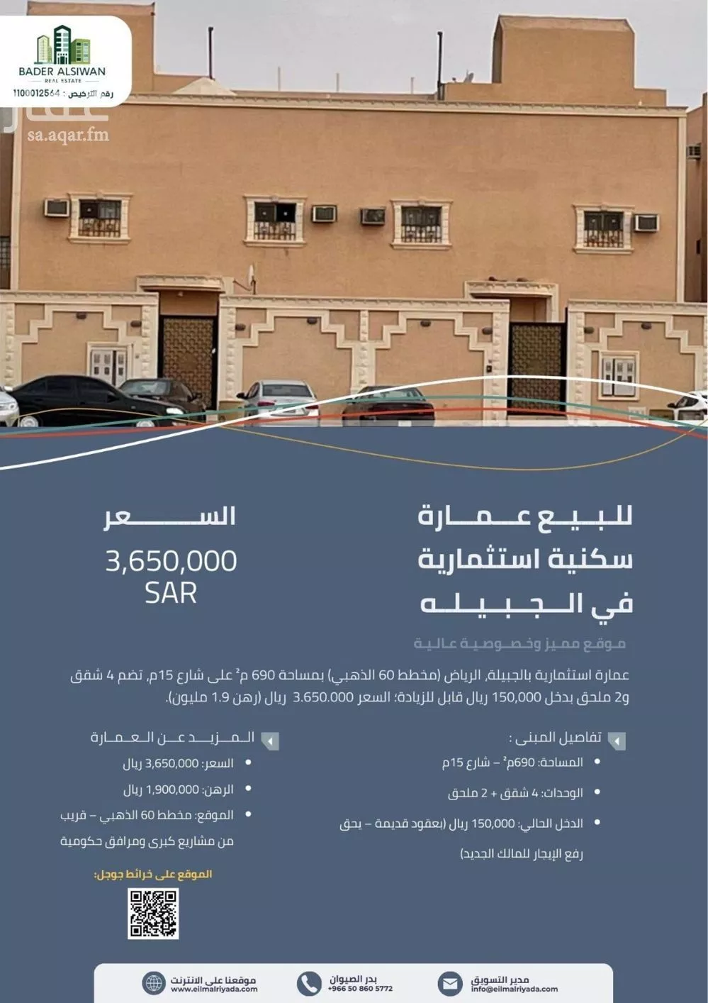 عمارة 690 م² في القيروان