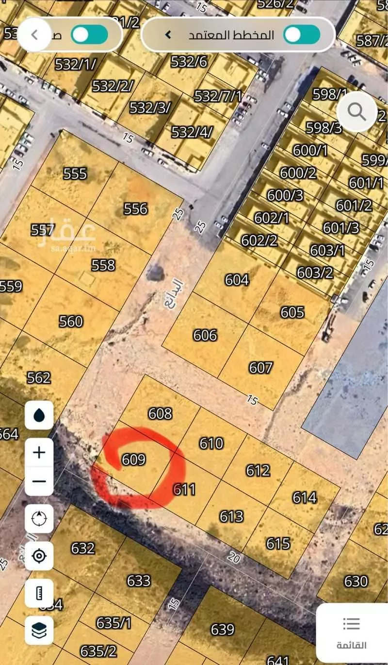 أرض 750 م² في أحد 3