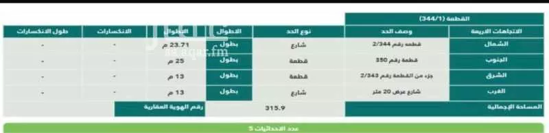 أرض 315 م² في القدس 3