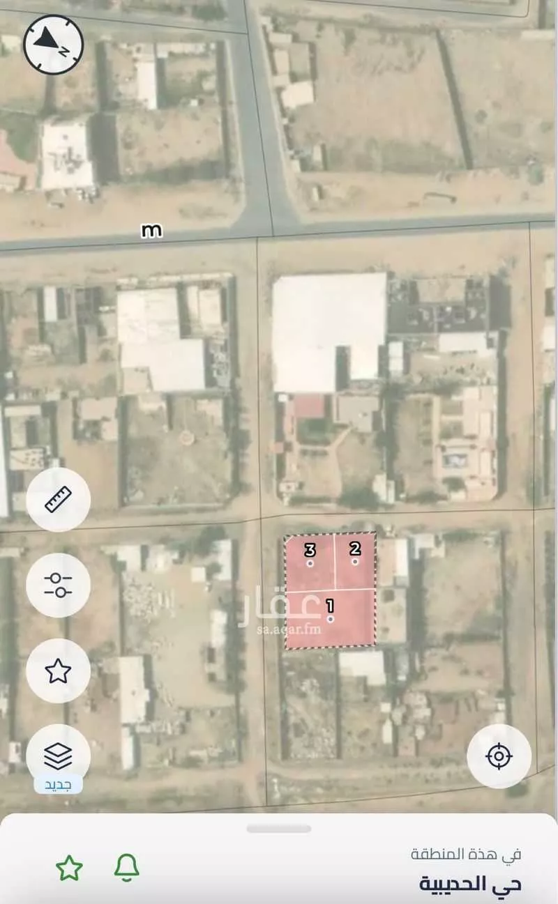 أرض 443 م² في الحمراء و ام الجود 1