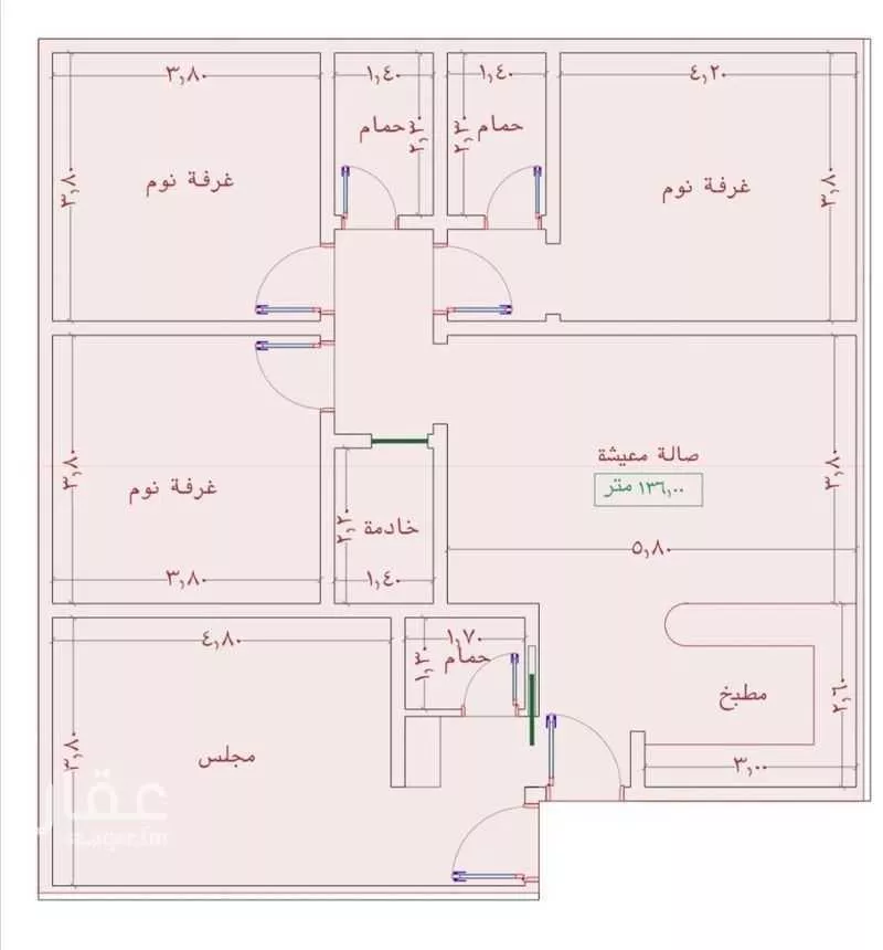 شقة 3 غرف في الواحة 2