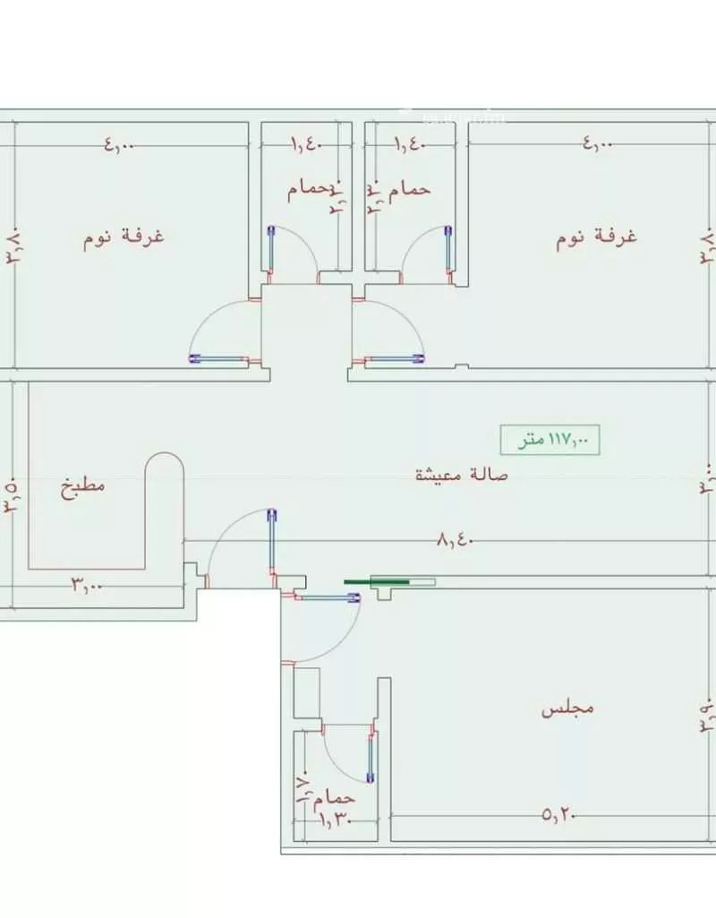 شقة 3 غرف في الواحة 1