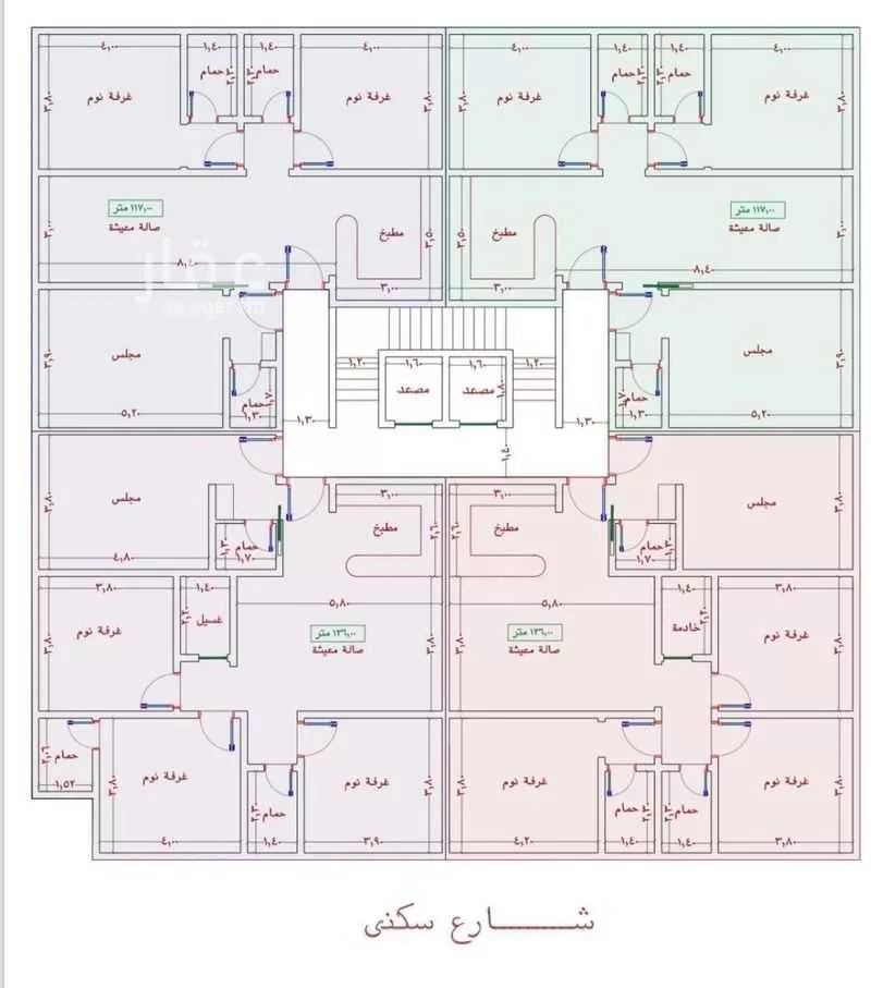 شقة 3 غرف في الواحة 3
