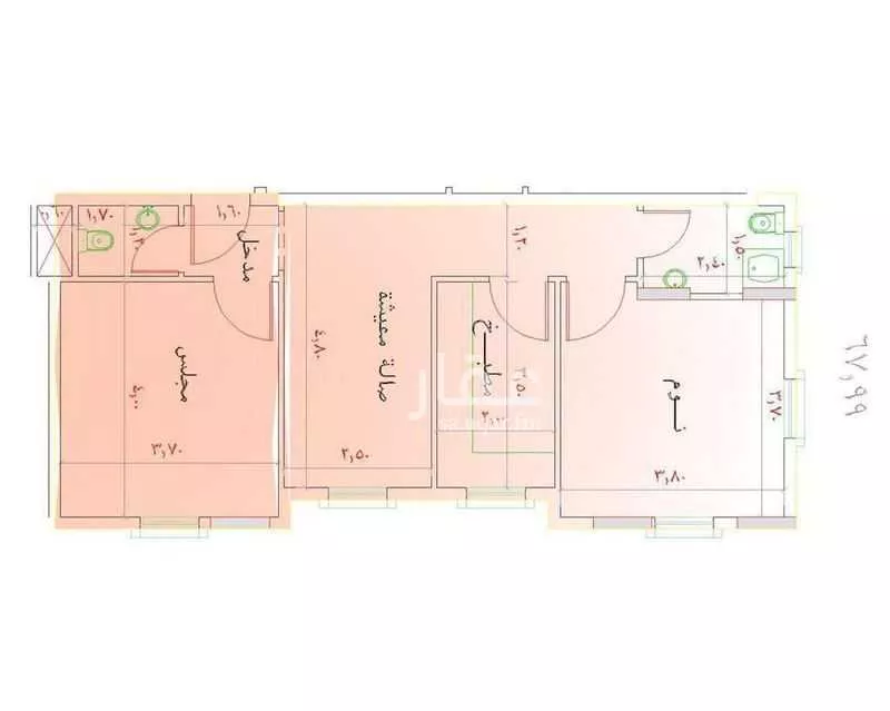 شقة 2 غرف في مريخ 5