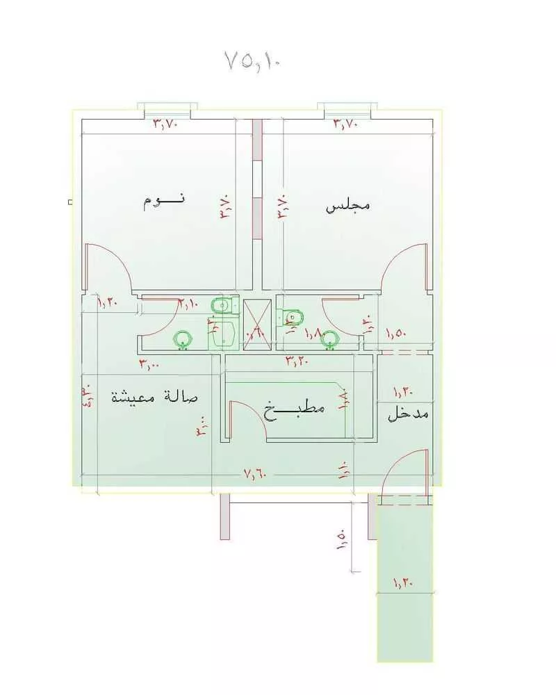 شقة 2 غرف في مريخ 3