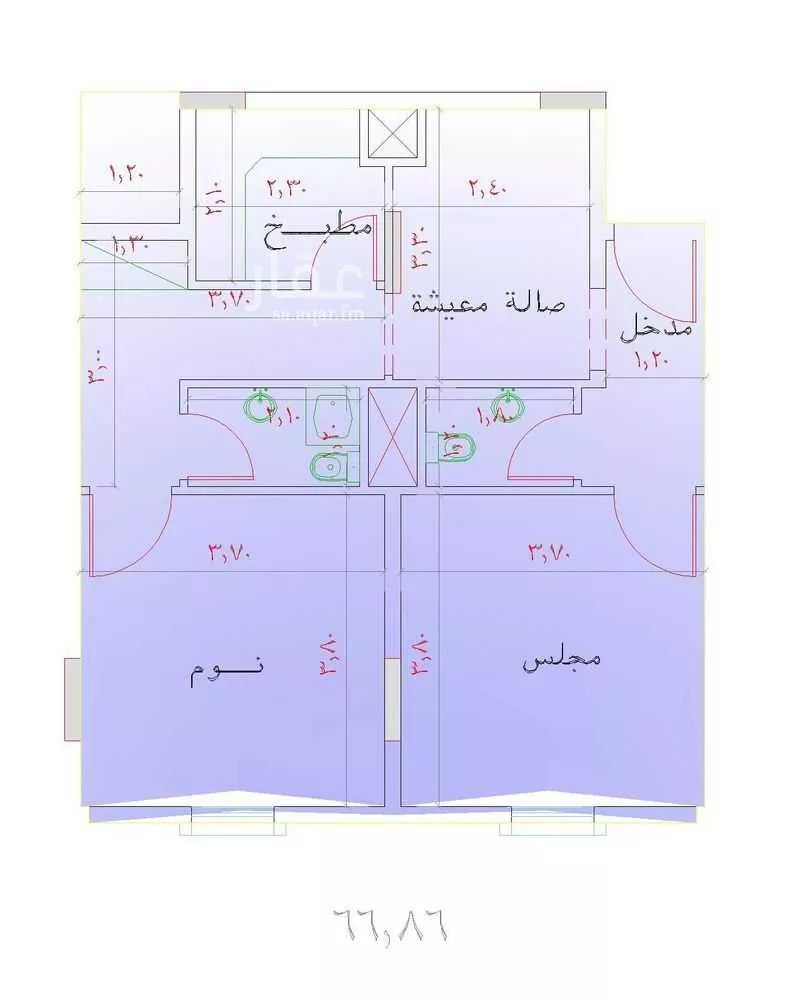 شقة 2 غرف في مريخ 4