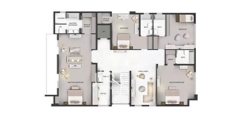 فيلا 4 غرف في الصدفة 5