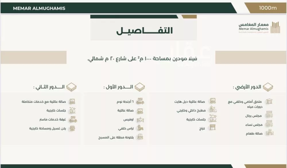 فيلا 7 غرف في الملقا 3