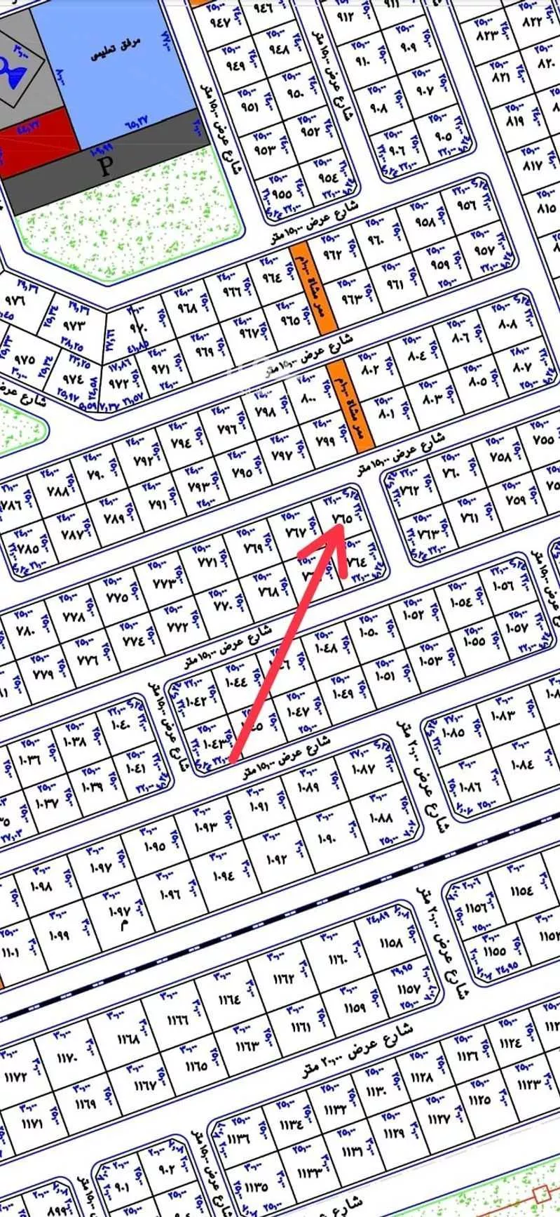 أرض 308 م² في البشائر 2