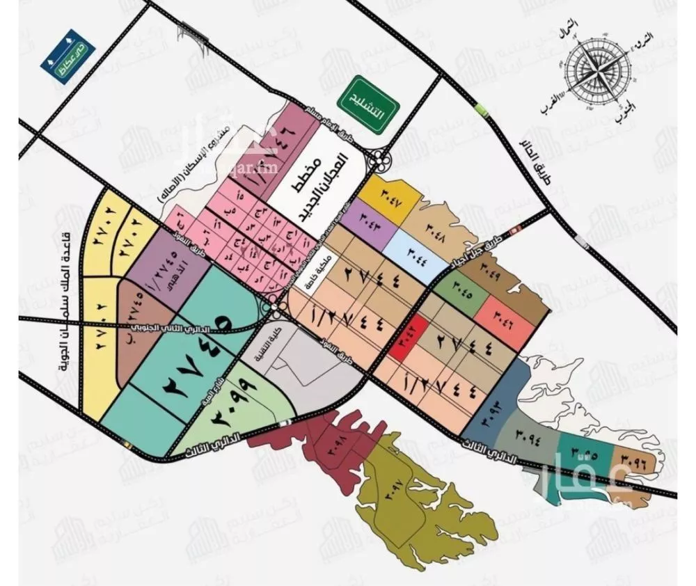 أرض 432 م² في عريض 3