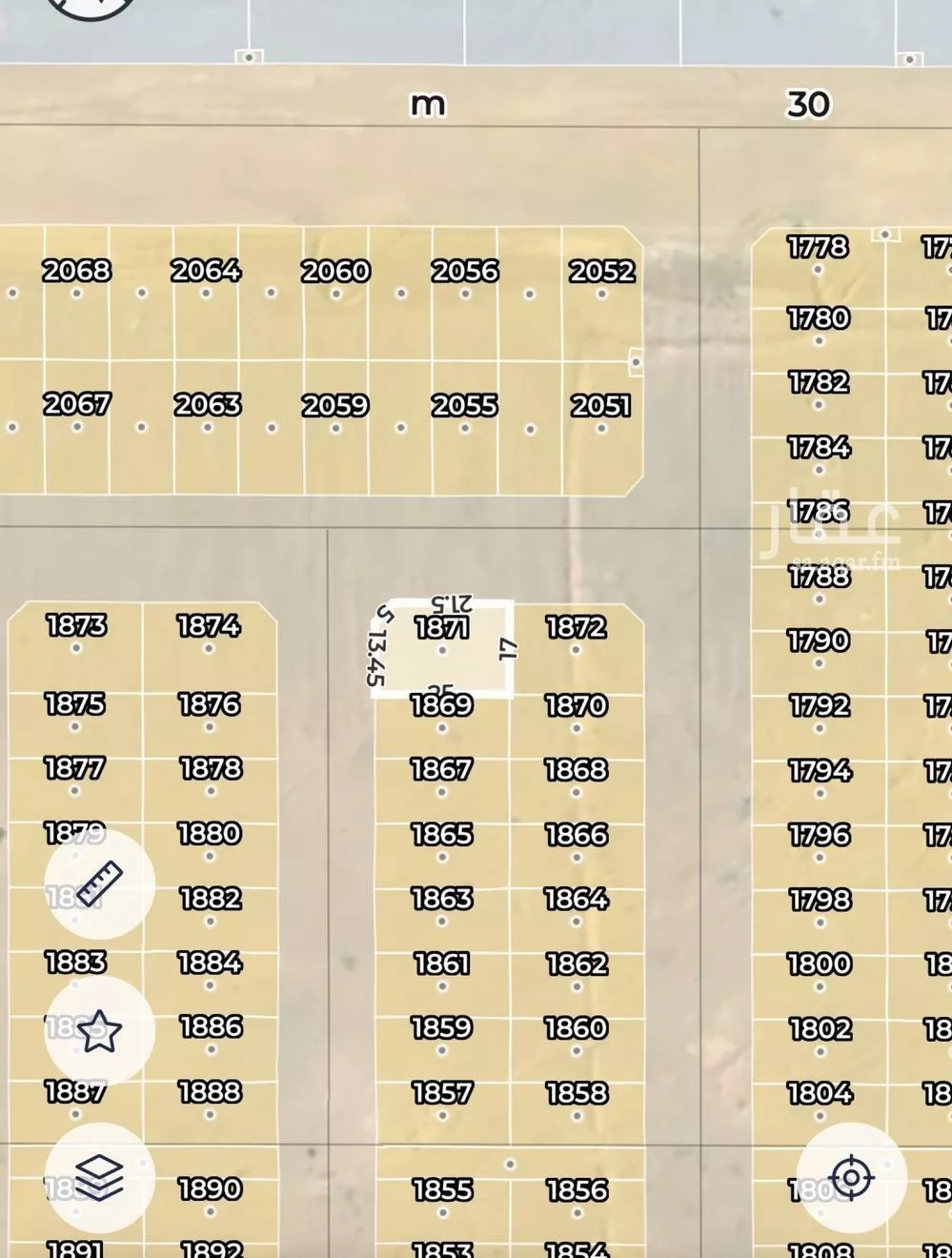 أرض 300 م² في الشرق 3