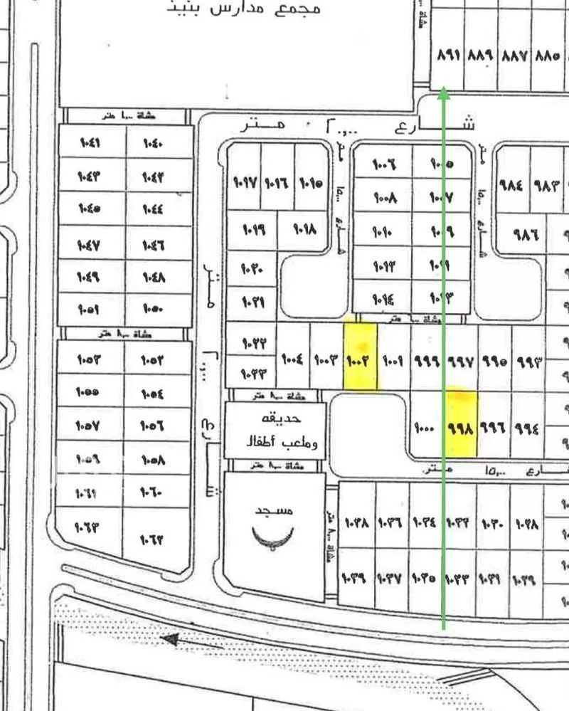 أرض 500 م² في الجصة 2