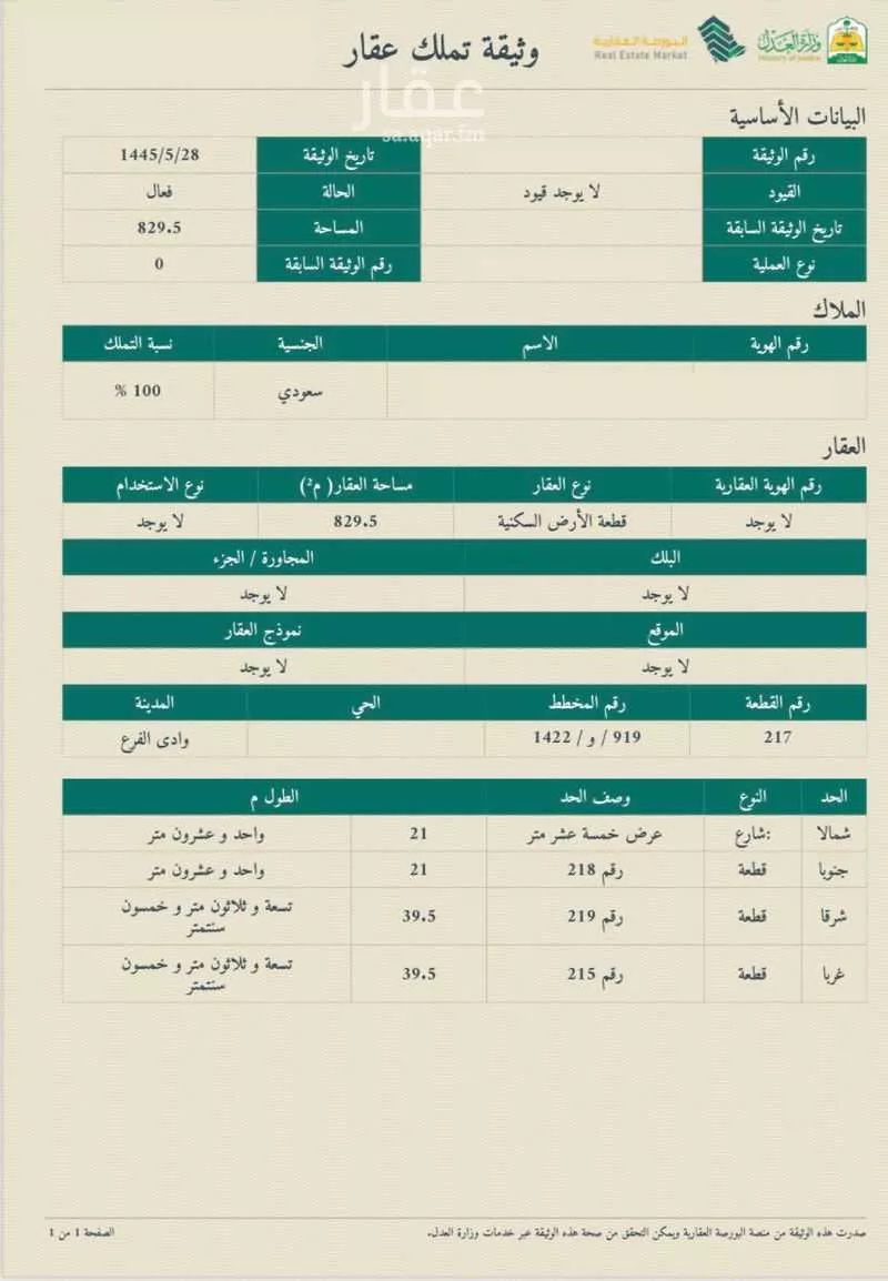 أرض 800 م² في الجصة 4