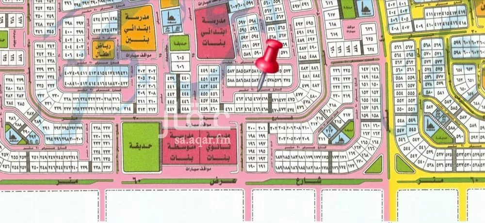 أرض 875 م² في العقيق 2