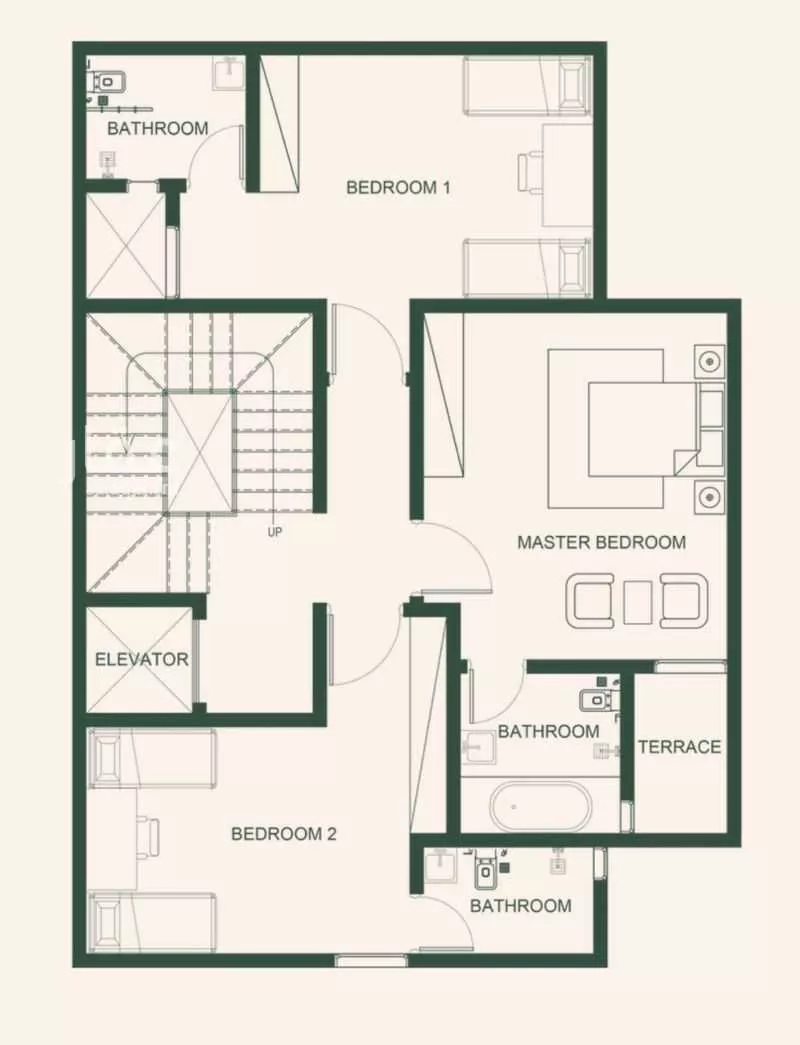 فيلا 4 غرف في النرجس 5