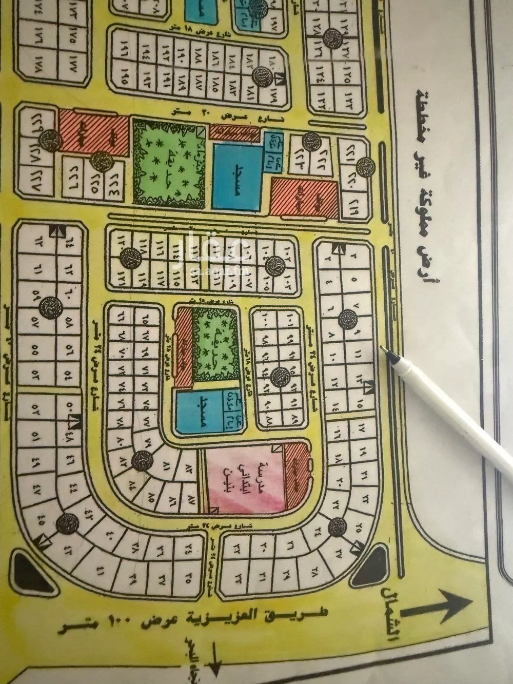 أرض 1200 م² في العقيق 2