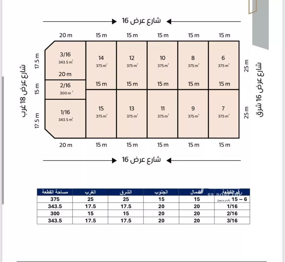 أرض 408 م² في اللؤلؤ 4