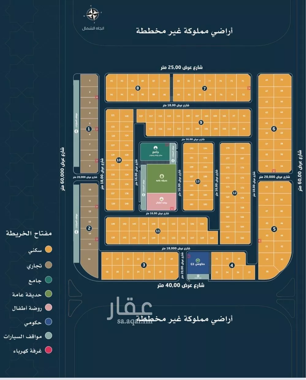 أرض 420 م² في الامواج 3