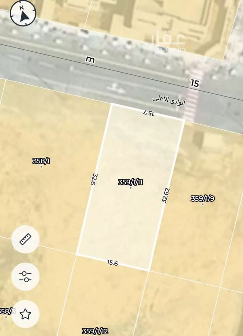 أرض 508 م² في الهدا 3