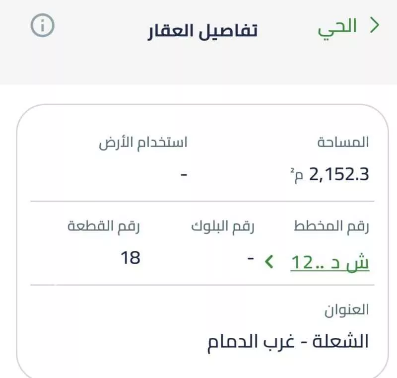 أرض 2150 م² في الشعلة 1