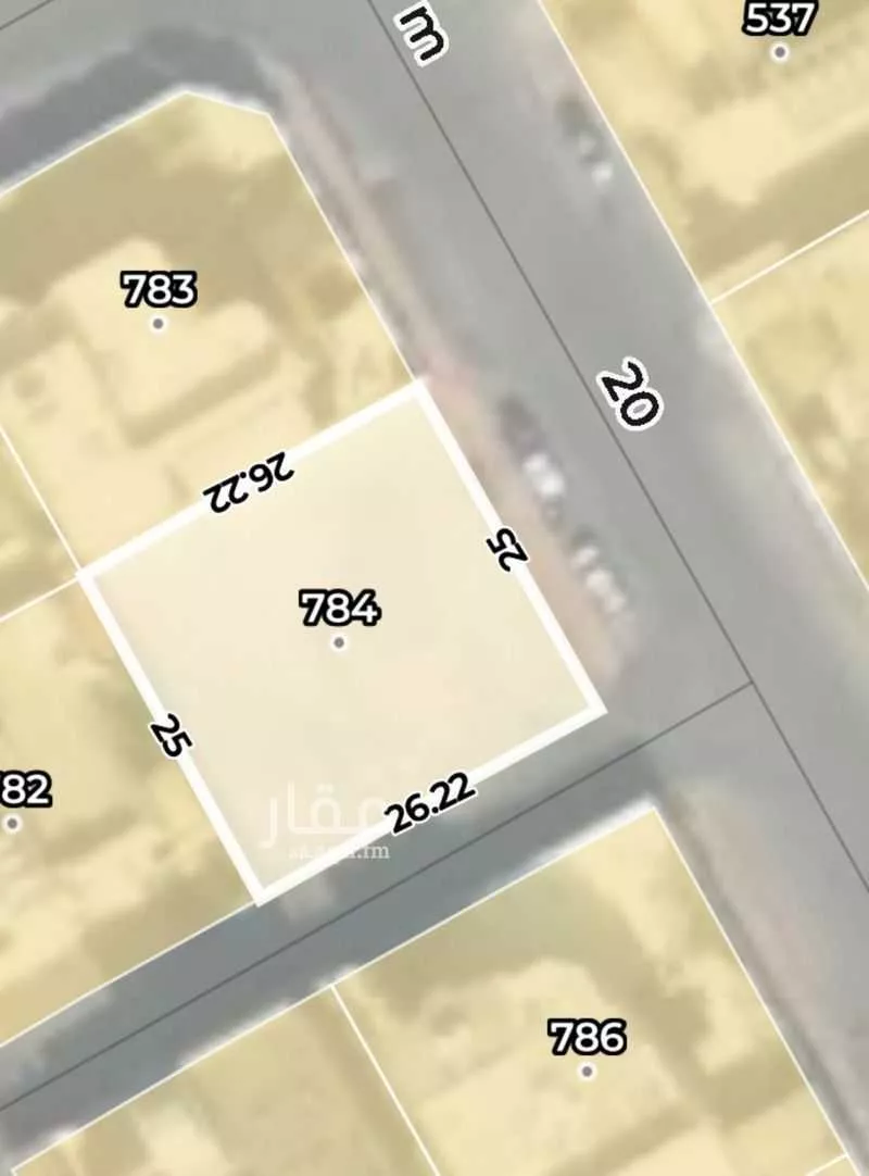 أرض 656 م² في احد