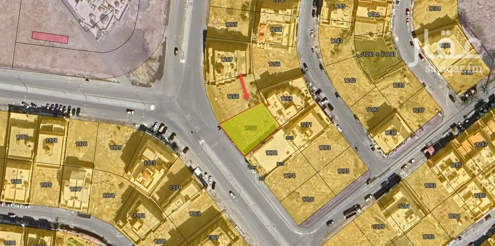 أرض 871 م² في الياقوت 1