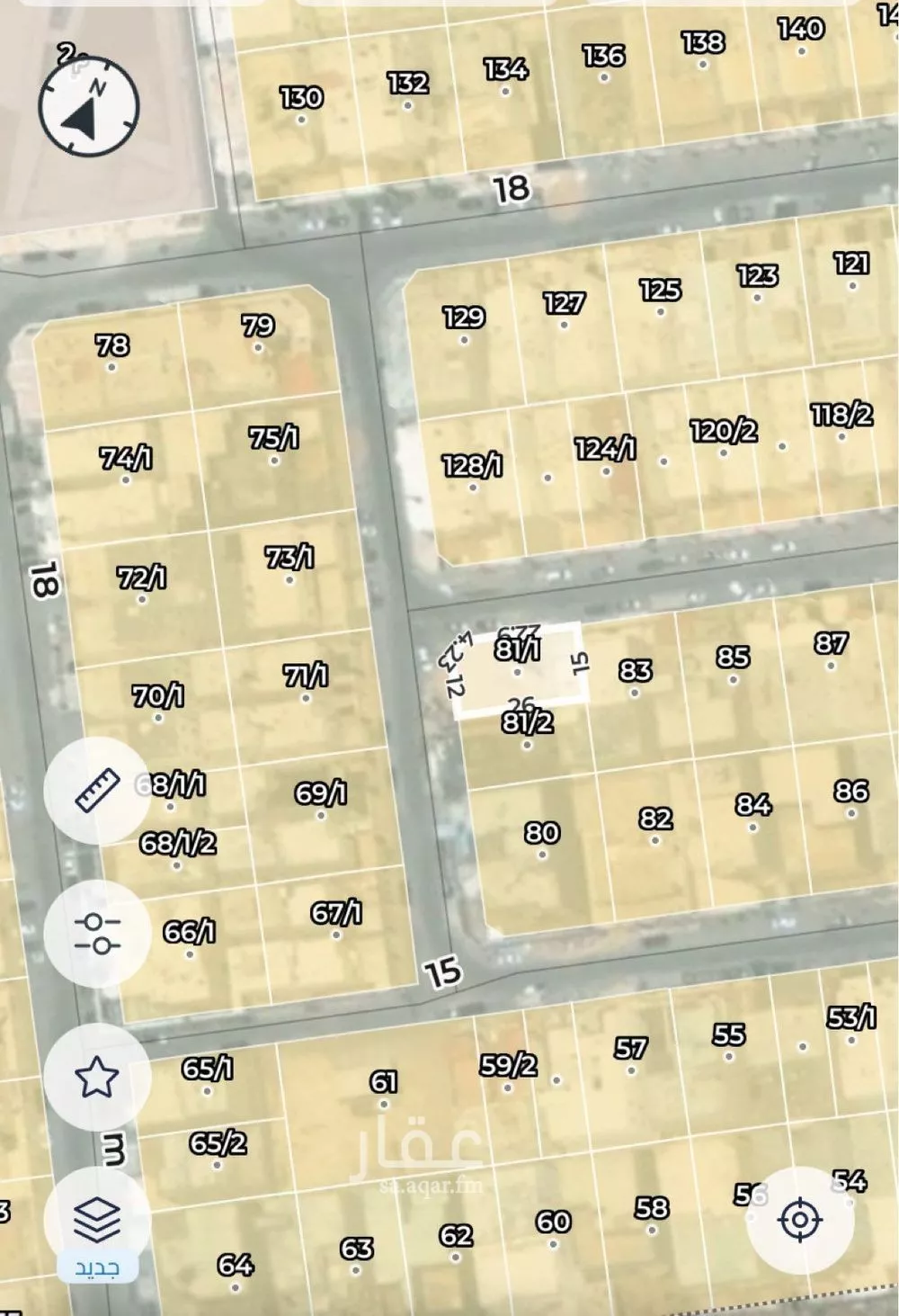 أرض 383 م² في الشعلة 3