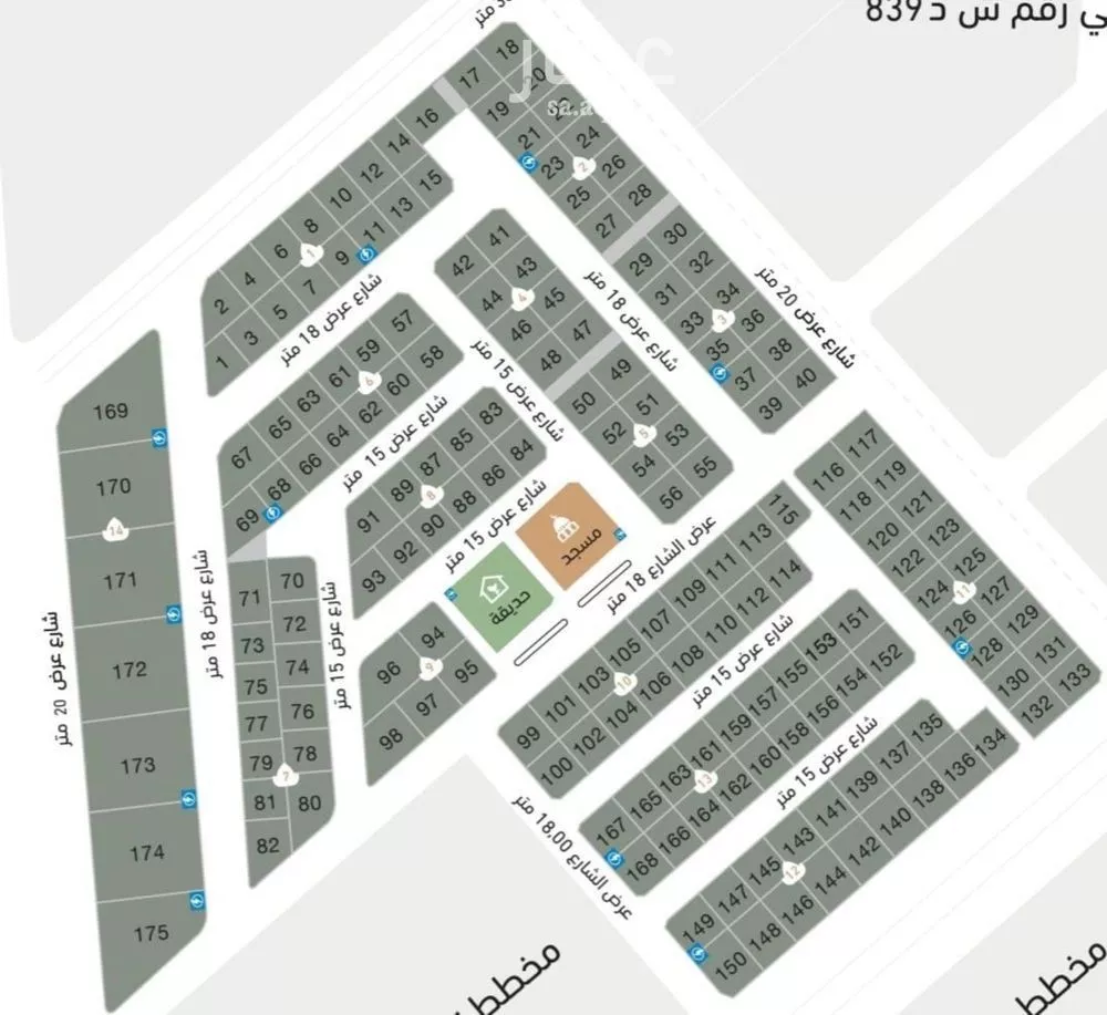 أرض 500 م² في الشعلة