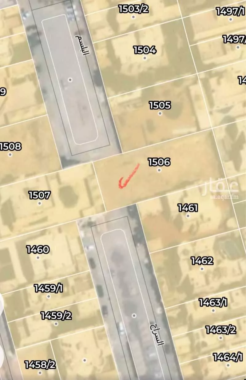 أرض 1500 م² في الحمراء 2