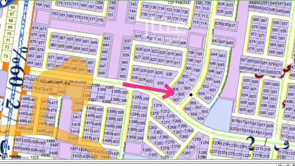 أرض 418 م² في الزمرد