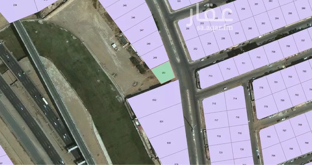 أرض 808 م² في الفلاح 2