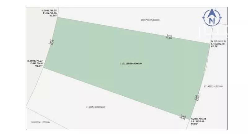 أرض 515 م² في الكوثر