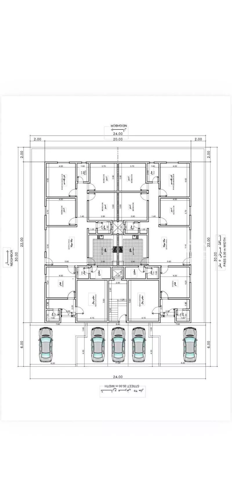 شقة 6 غرف في الامواج 2