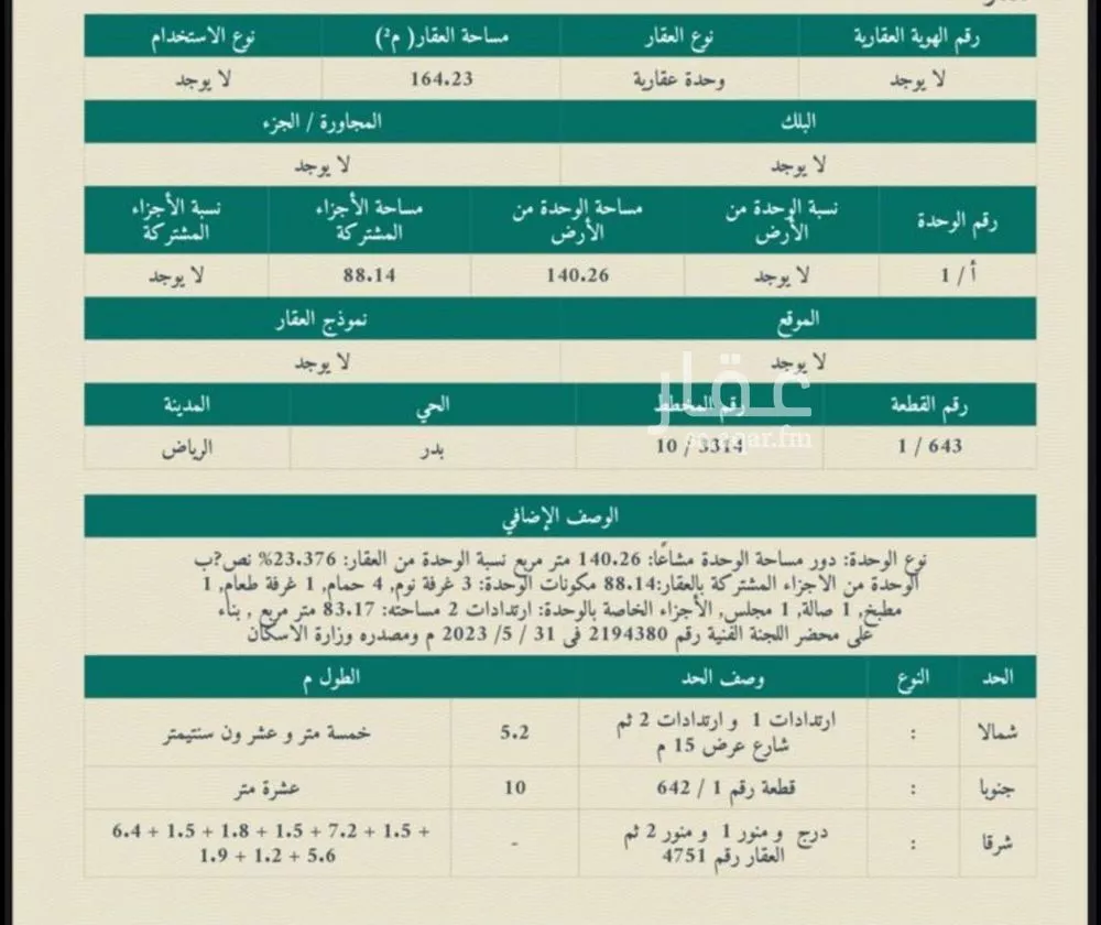 دور 3 غرف في بدر 2