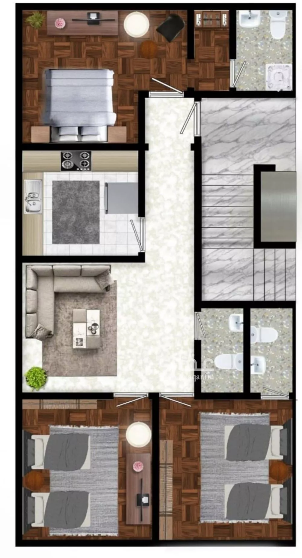 4 bedroom apartment in Al Sharafiyah, Jeddah 5