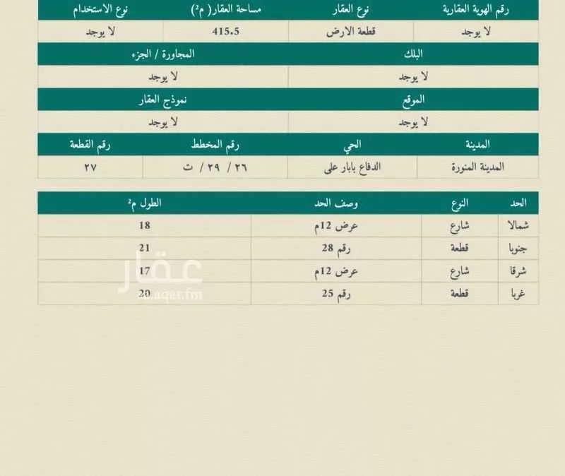 عمارة 415 م² في الدفاع 4
