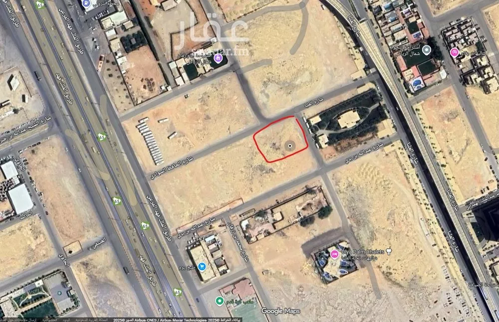 أرض 1800 م² في العارض 2