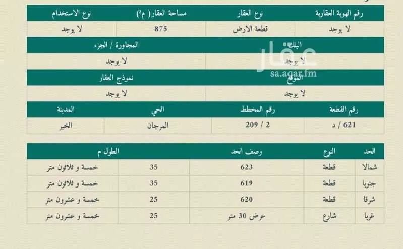 أرض 875 م² في اللؤلؤ 2