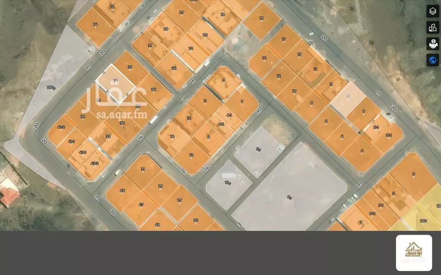 أرض 630 م² في الغابة 1