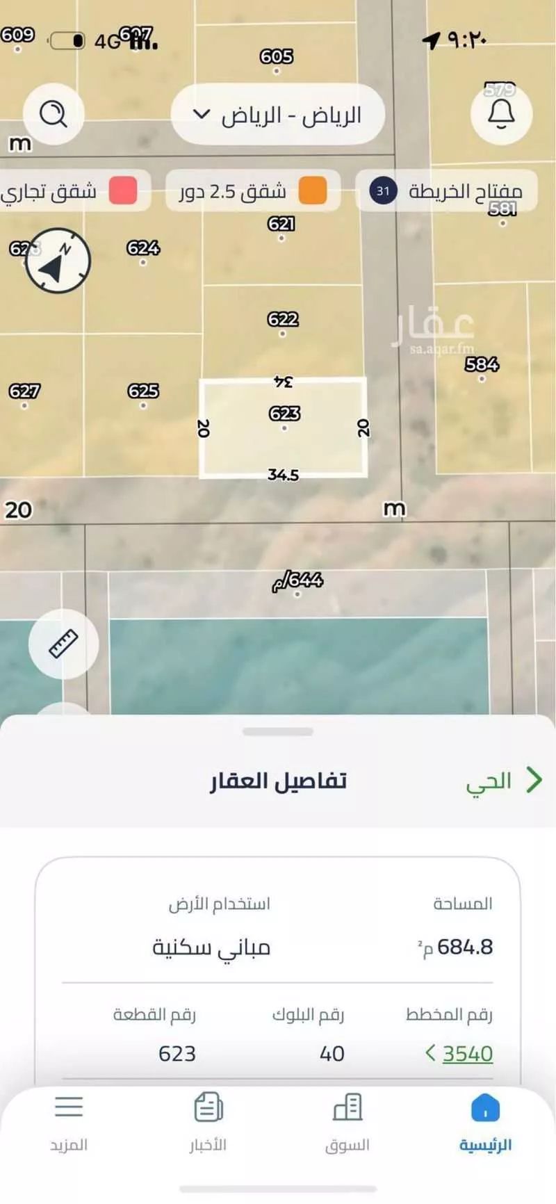 684 sqm land in Banban 2