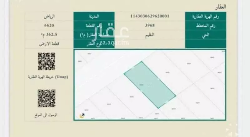 land in An Nadhim, Riyadh 2