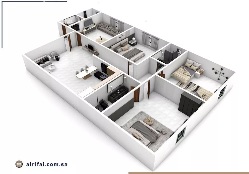 شقة 4 غرف في السلامة 3