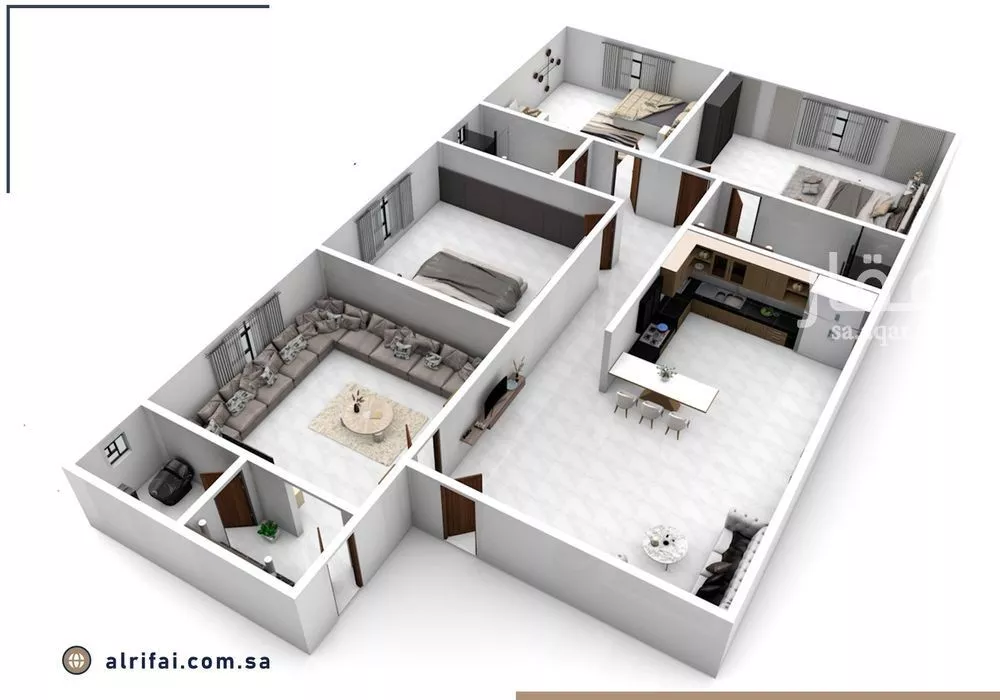 شقة 4 غرف في السلامة 5