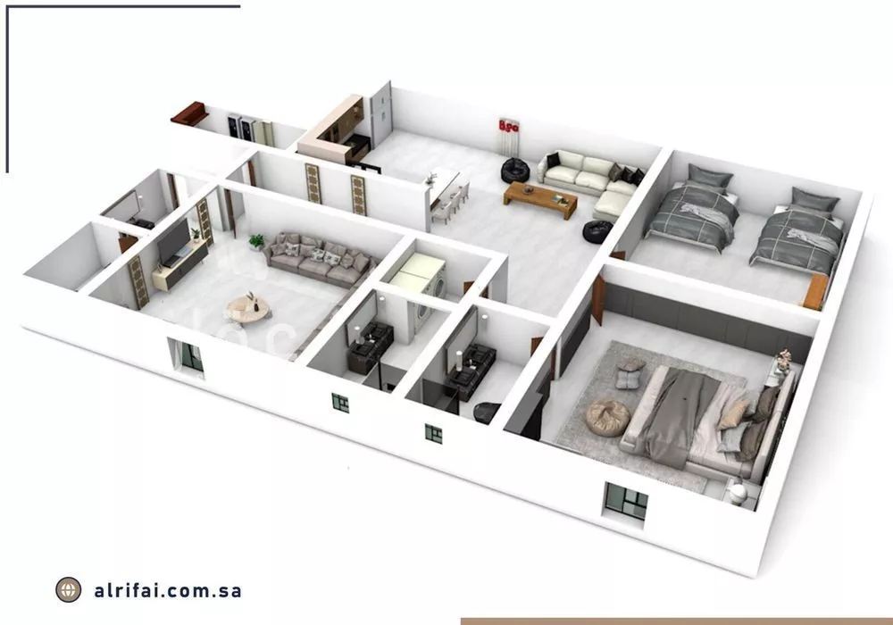 شقة 3 غرف في السلامة 4