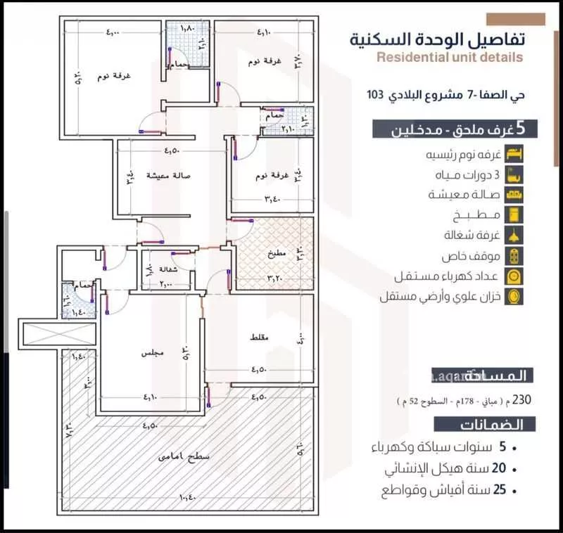 5 bedroom apartment in Al Safa