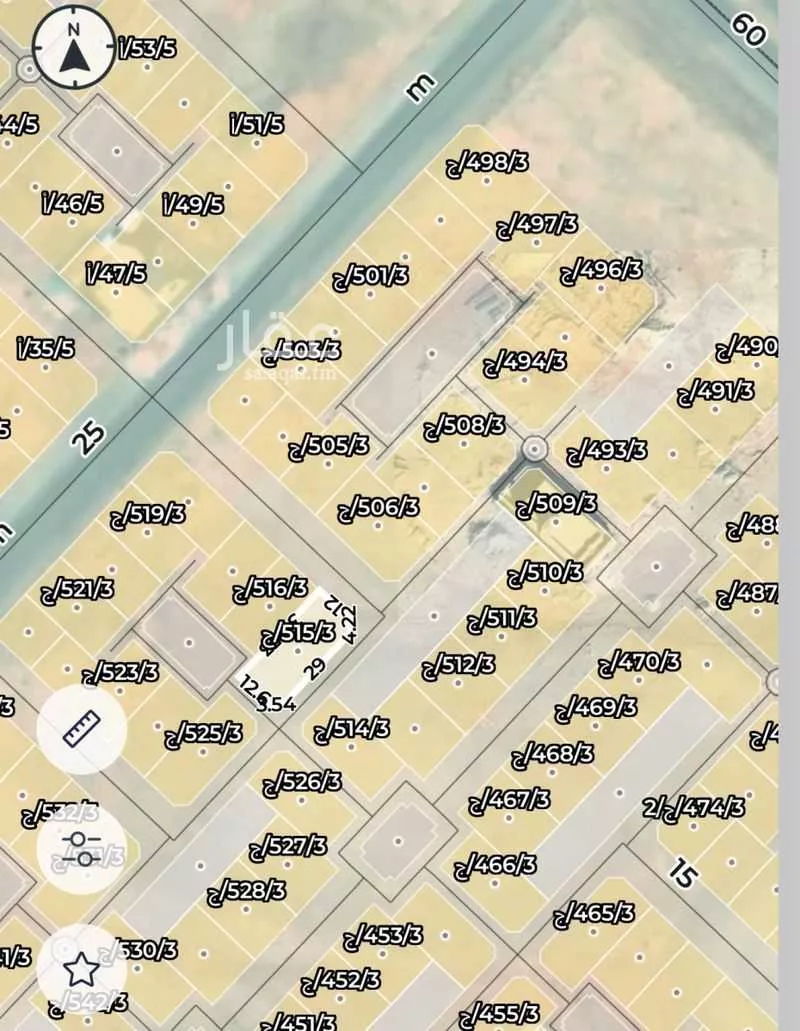 أرض 517 م² في عريض 4